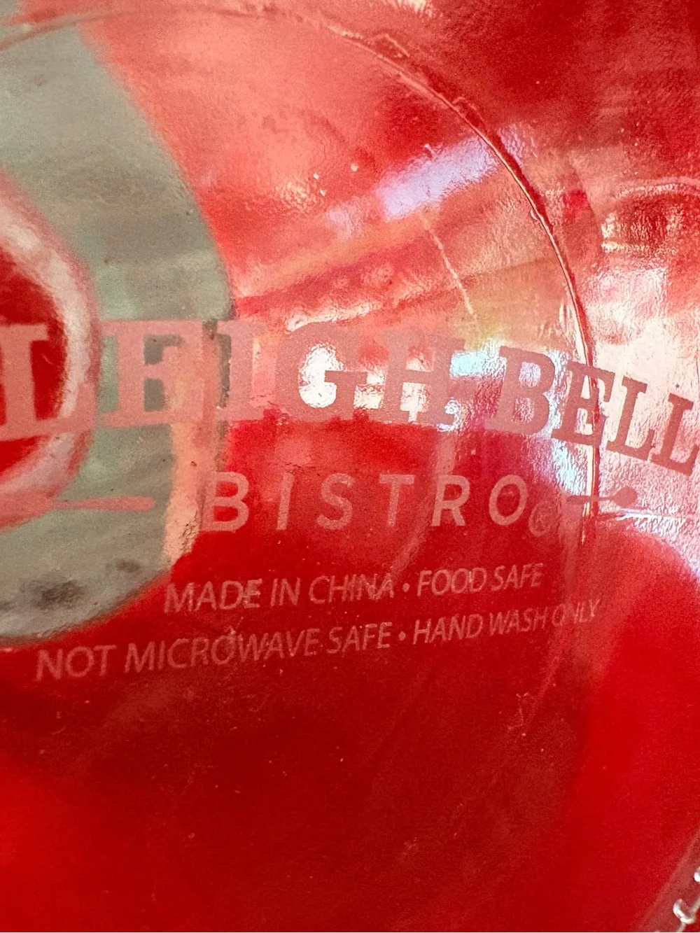 Sleigh Bell Bistro bright red